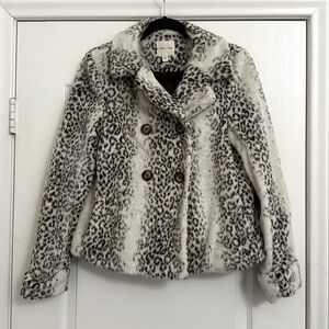 Urban Outfitters Faux Snow Leopard Jacket